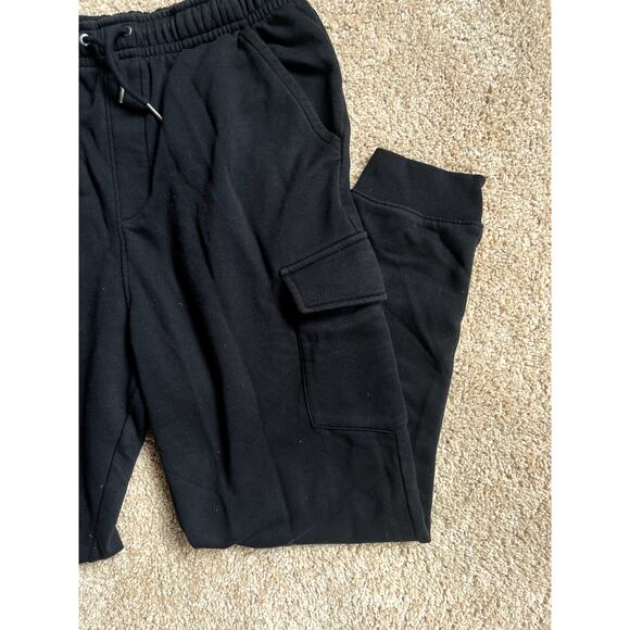 Quiksilver Men’s Black Jogger Sweatpants Size Medium Y2K Vintage Surfer Skate - Picture 2 of 9